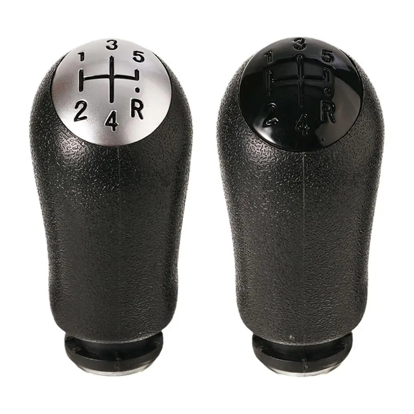 Pomello Cambio 6 Marce Per Dacia Duster, Dokker, Lodgy – In Pelle PU E Plastica, Nero E Argento, Ergonomico, Facile Da Installare