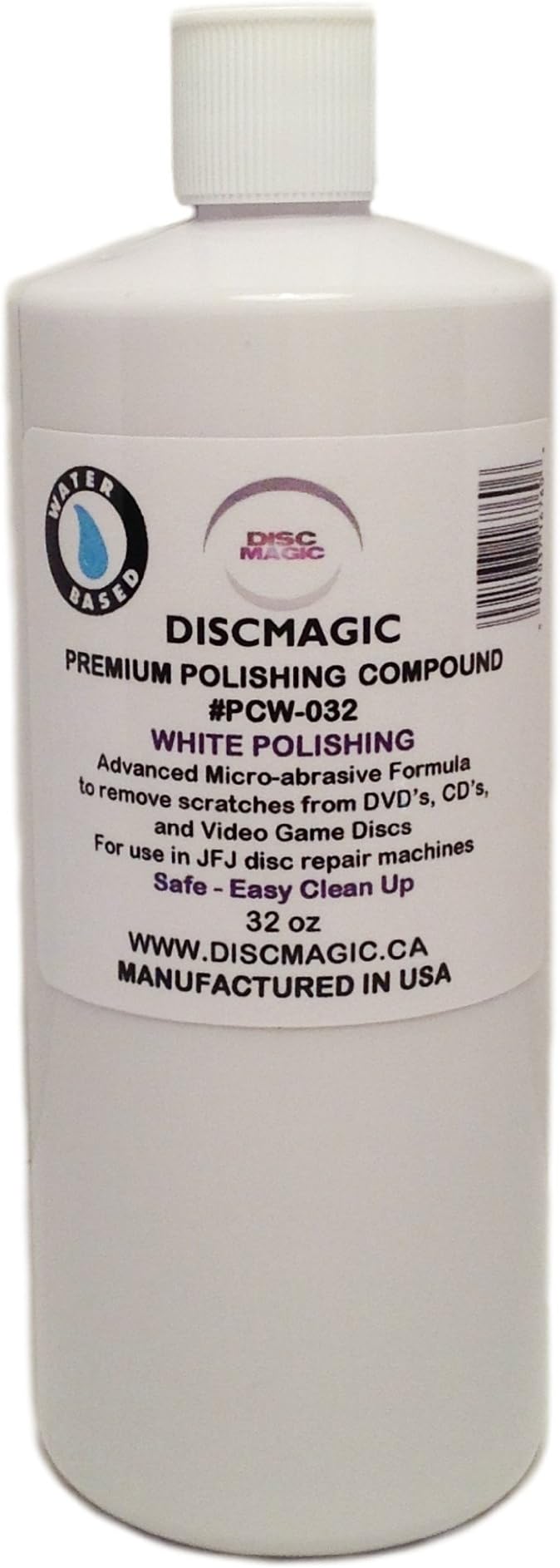 Discmagic Premium 32oz White #2 Polish Compound (JFJ Easy Pro, Double Arm, Single Arm & Armless Compatible)