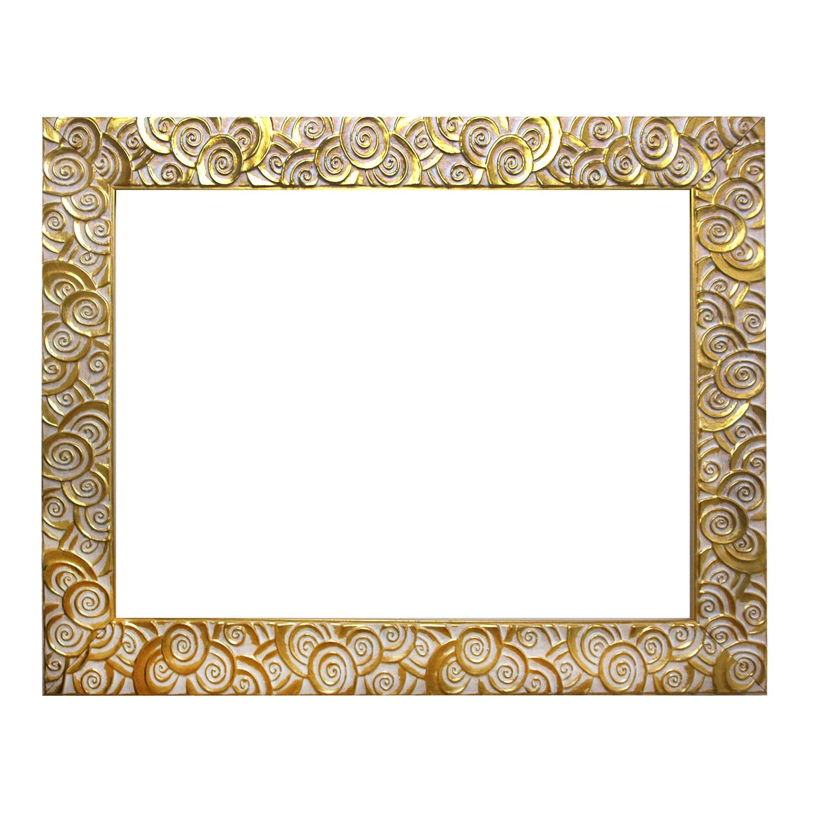 Cadre baroque or 60x120 cm pour sublimer votre miroir de salon chic