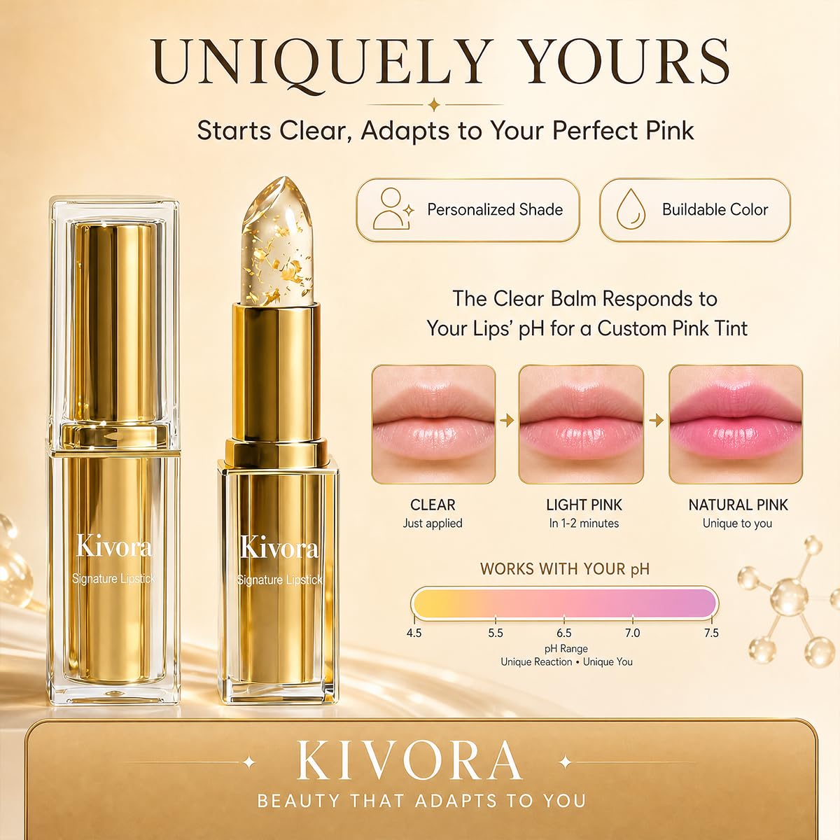 Kivora Lipstick: pH Color Changing Lip Balm -3 Kivora Lipstick: pH Color Changing Lip Balm -3