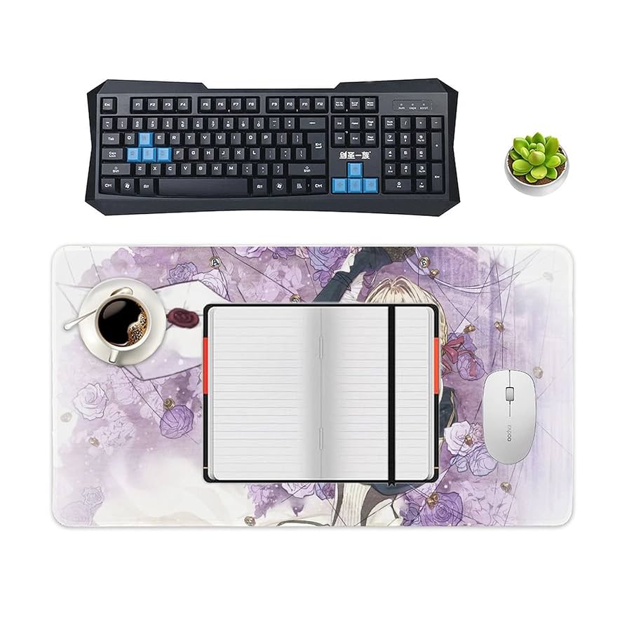 1/8 ヴァイオレット 全身サイズ　マウスパット＆サイン入り画集付き Amazon.co.jp: ヴァイオレットエヴァーガーデン イラスト マウス