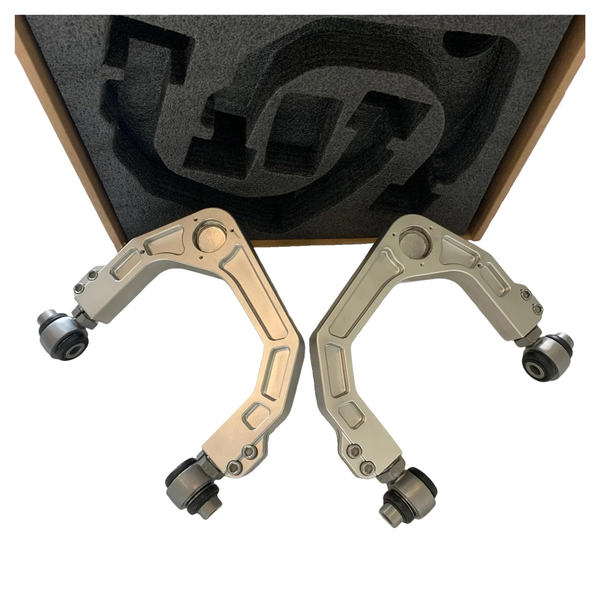 Wahacz samochodowy Offroad 4x4 Aluminiowy stop 6061 T6 Billet Regulowany przedni górny wahacz UCA Kompatybilny z Toyota Tacoma Srebrny kolor Wahacz ze sworzniami kulowymi i narzędziem pomocniczy