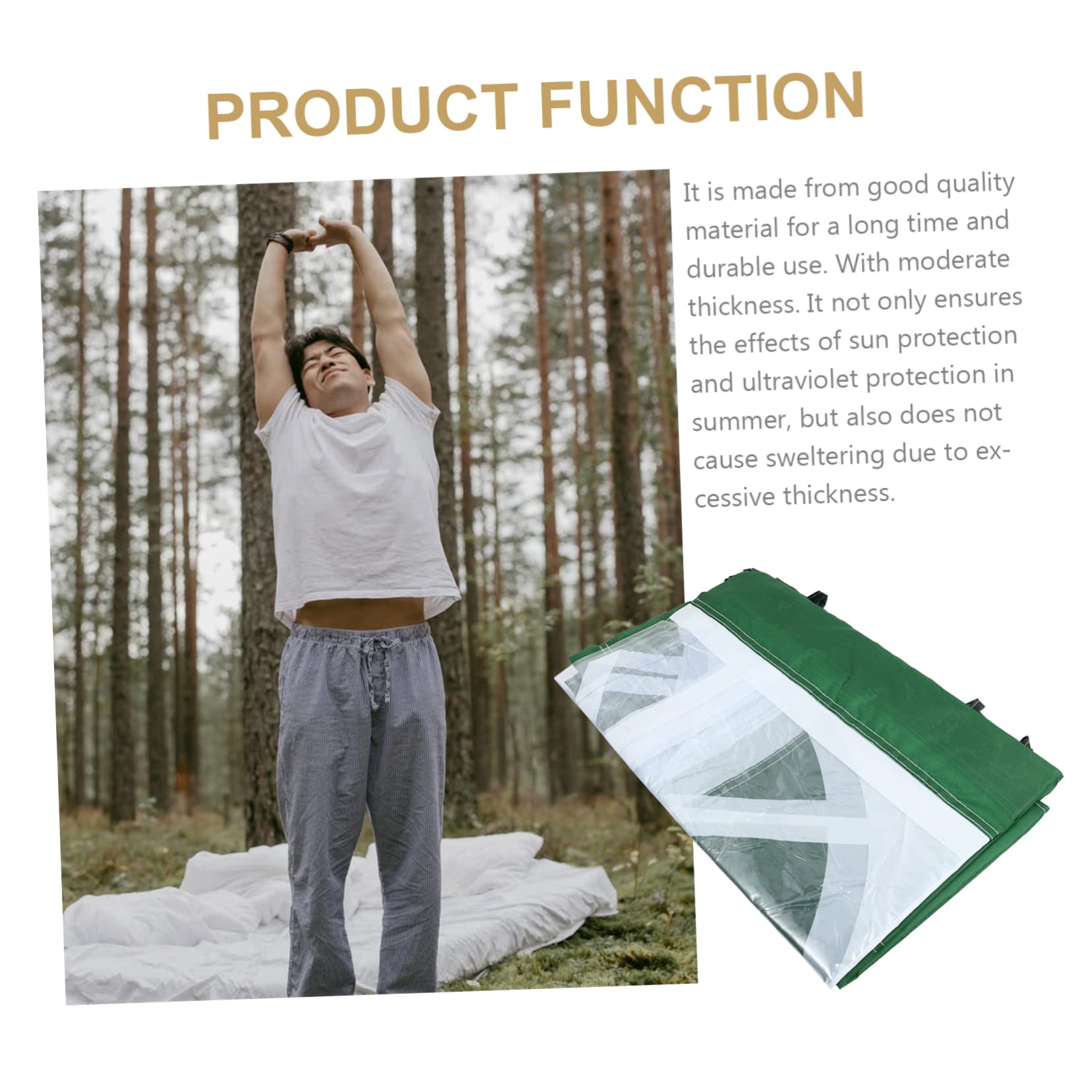 POPETPOP Portable Camping Tent Cloth Oxford Fabric Waterproof Ground Sheet Uv Blocking