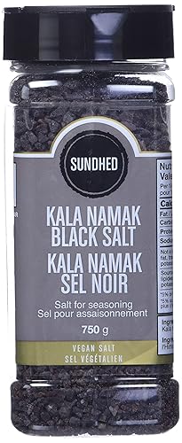 Sundhed Sal de roca negra del Himalaya Kala Namak (curso) en recambio  26.46 oz (26.45 onzas)  Condimento vegano natural