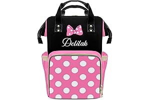 Custom Diaper Bag Backpack for Girls with Name