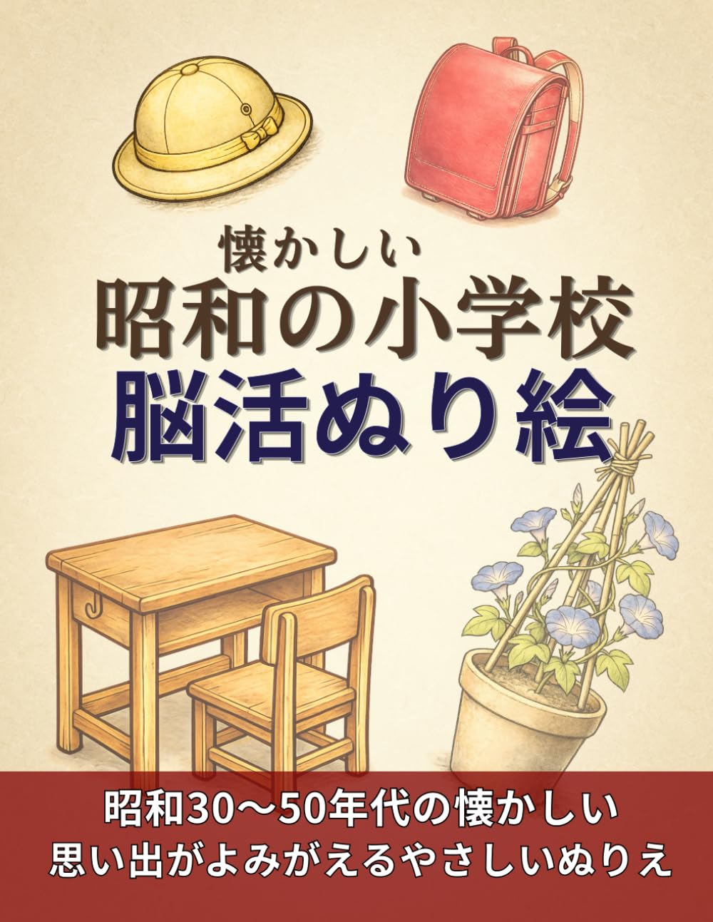 懐かしい昭和の小学校 脳活ぬり絵: 昭和30〜50年代の思い出がよみがえるやさしいぬりえ