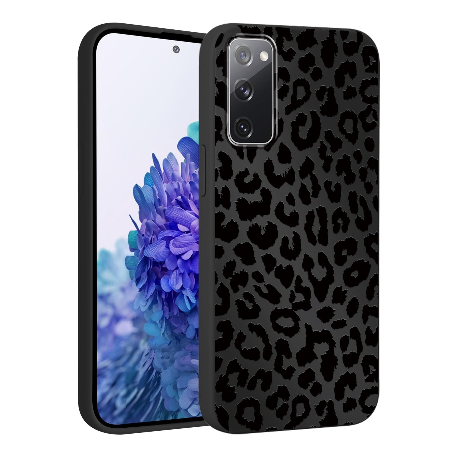 lioscre Cute Cheetah Print Phone Case for Samsung Galaxy S20 FE 5G/S20 Lite/S20 Fan Edition 6.5", Aesthetic Coquette Black Leopard Pattern Design Case