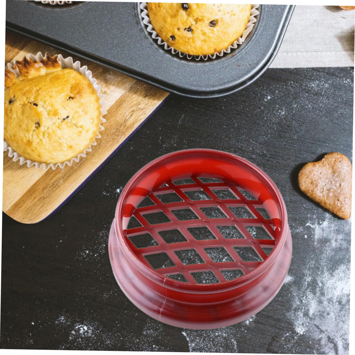 ABOOFAN 4pcs Pineapple Cake Muffin Molds Baking Tool for Bread Extrusion Easy Baking and Cake Decoration