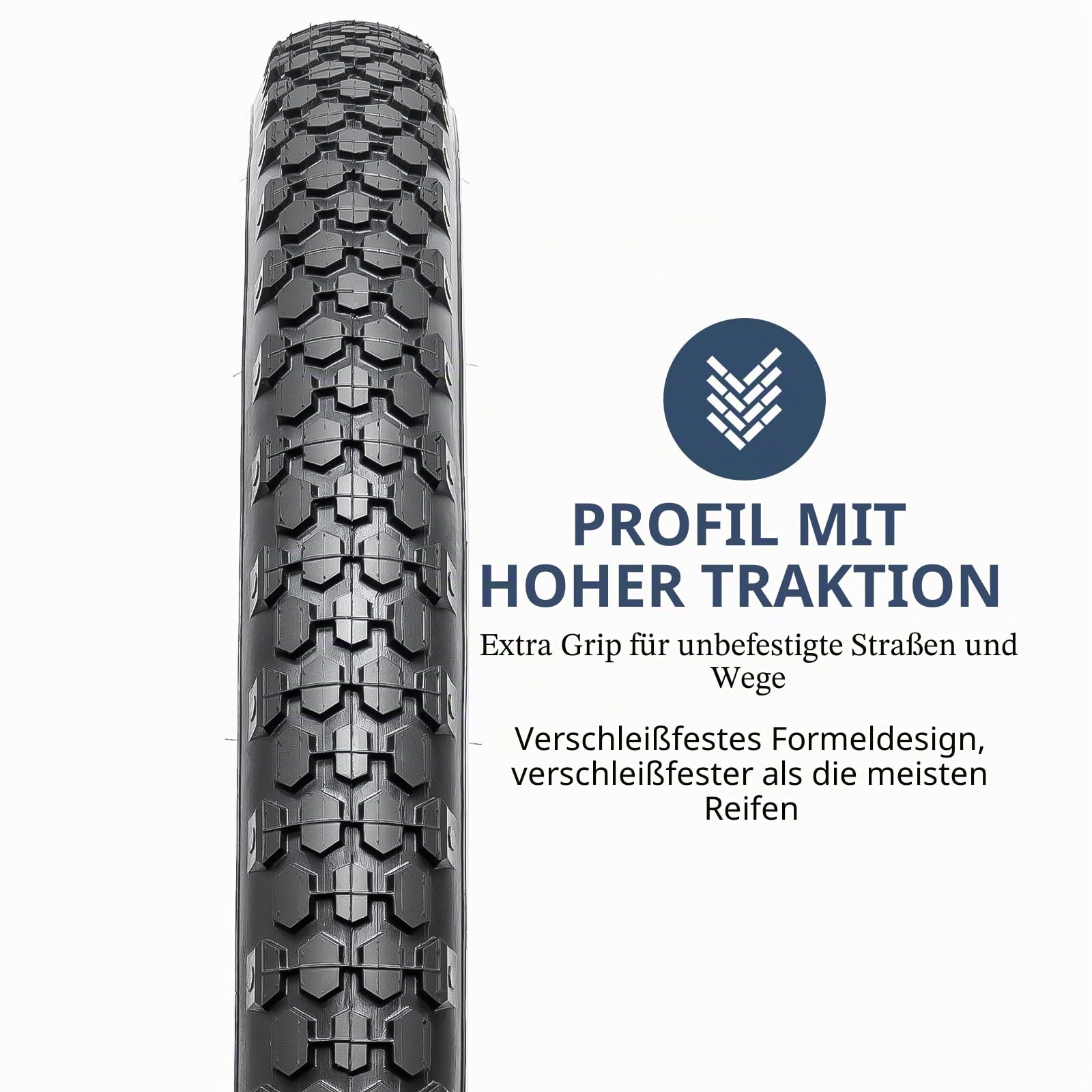 YunSCM 2Pcs Faltbare 26 Zoll Fahrradreifen 26 x 2.125 Mantel 57-559 kompatibel 26x2.10 26 x 2.125 26x2.15 Stadt/Straße/Mountainbike Reifen