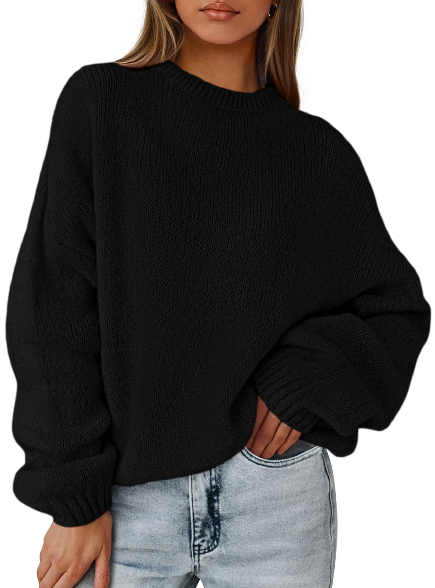 PRETTYGARDEN Womens Fall Oversized Sweaters Dressy Casual Long Sleeve Chunky Knit Winter Pullover Tops 2026 Holiday Outfits