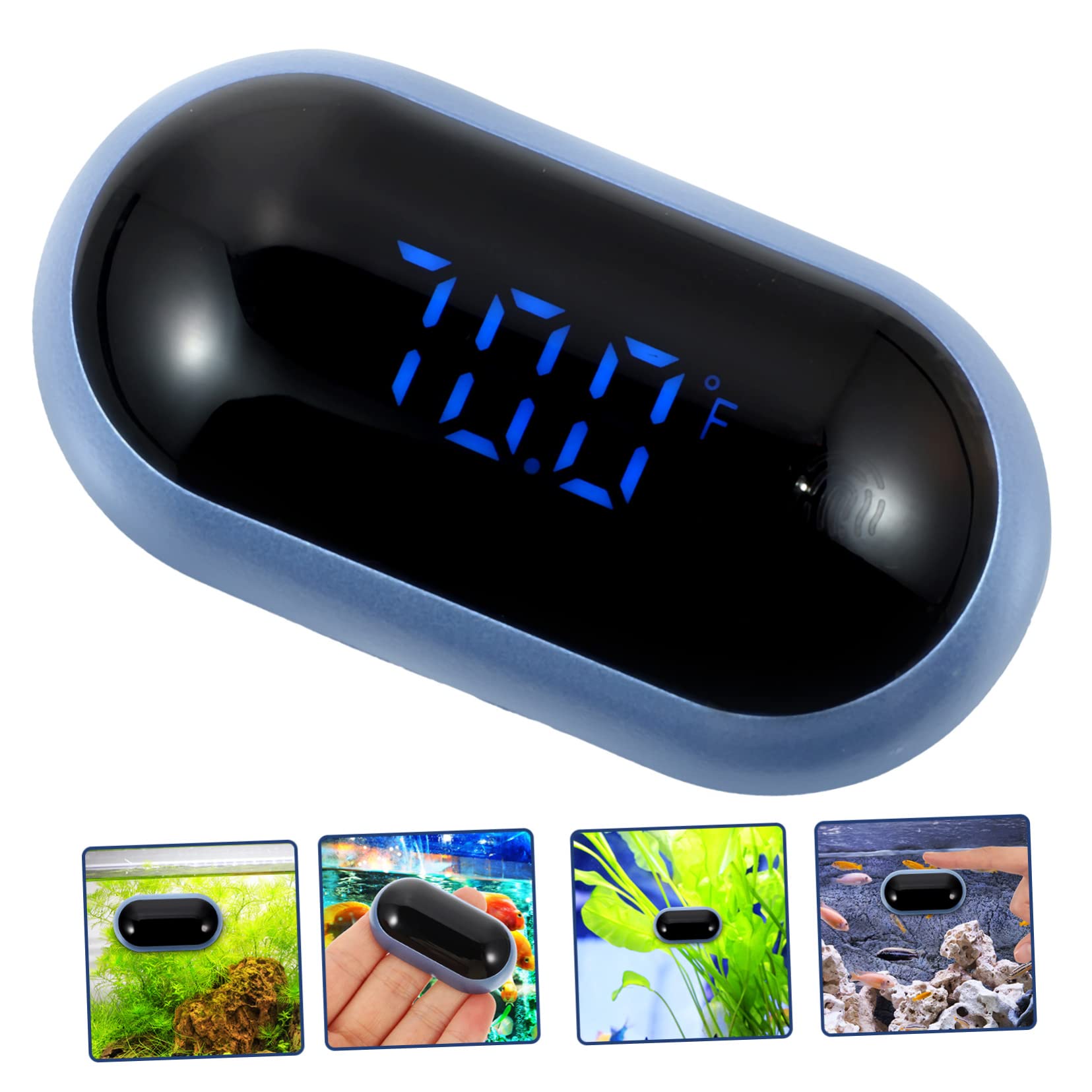 BESPORTBLE 4stücke Wassertankthermometer Mit -anzeige Für Aquarien Hochpräziser Temperaturmesser Für Fischbecken Und Terrarien Wiederverwendbar Installieren Und Abzulesen Temperaturgenau