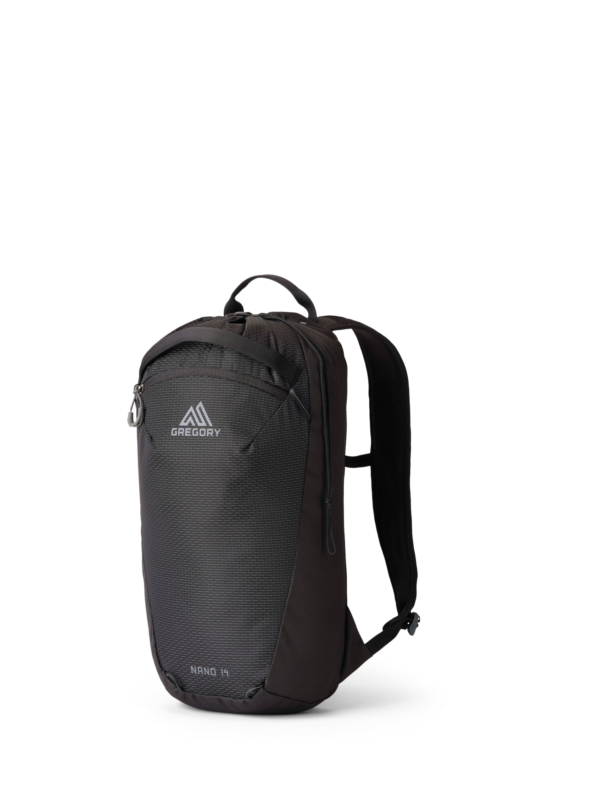 Gregory Essential Hiking - Nano 14 - Casual Backpack, 48 cm, 14 L, 0.33 KG, Lightweight day backpack, Reservoir Compatible, Colorful backpack, Black (Optic Black)