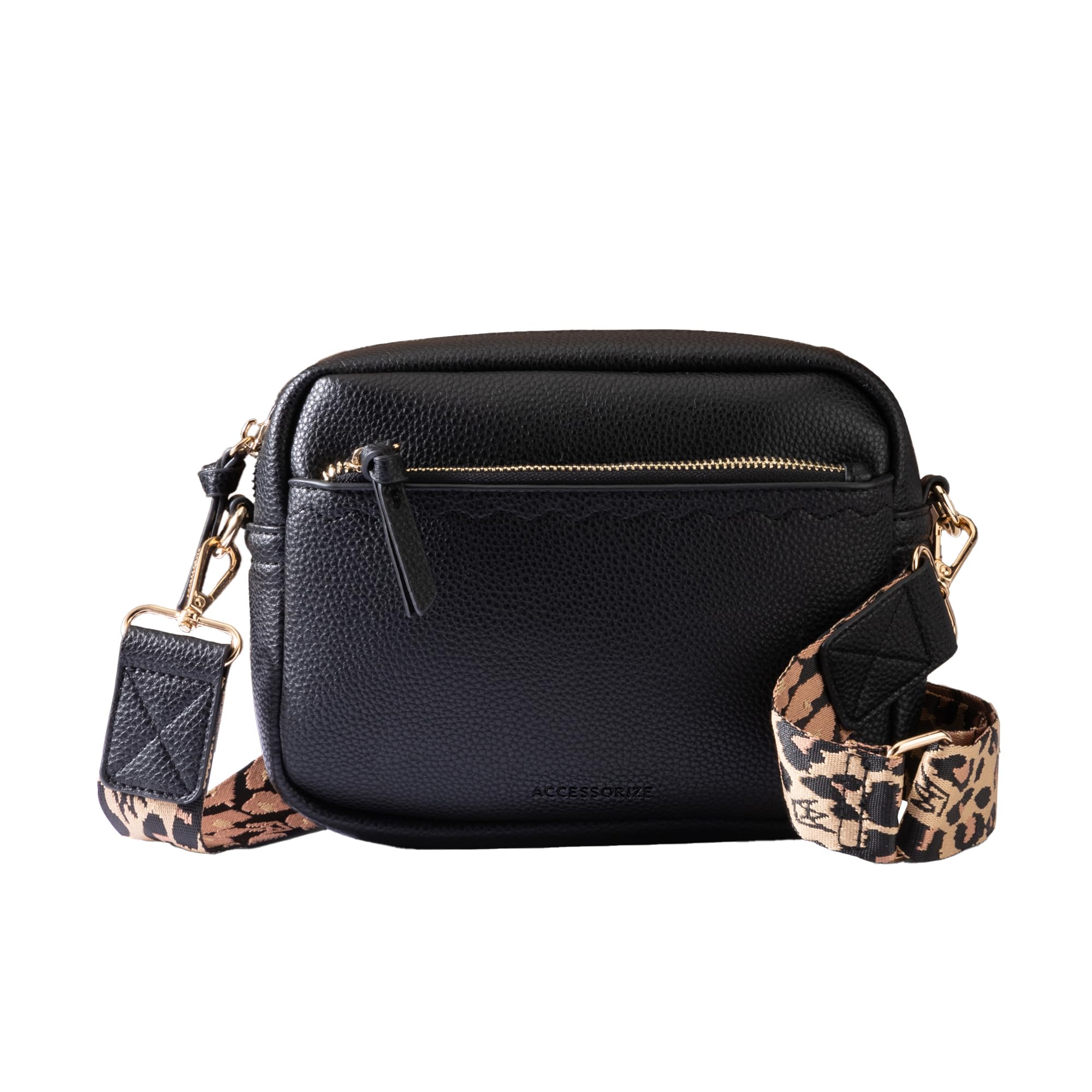 Accessorize London Womens Black Camera Sling Bag With Webbing Strap (B0DB5W89L3) Amazon Price History, Amazon Price Tracker