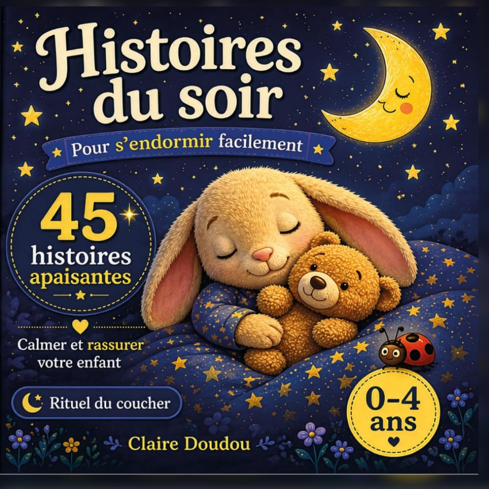 Histoires du soir pour s'endormir facilement: 45 histoires apaisantes pour enfants de 0 à 4 ans - Rituel du coucher pour calmer et rassurer