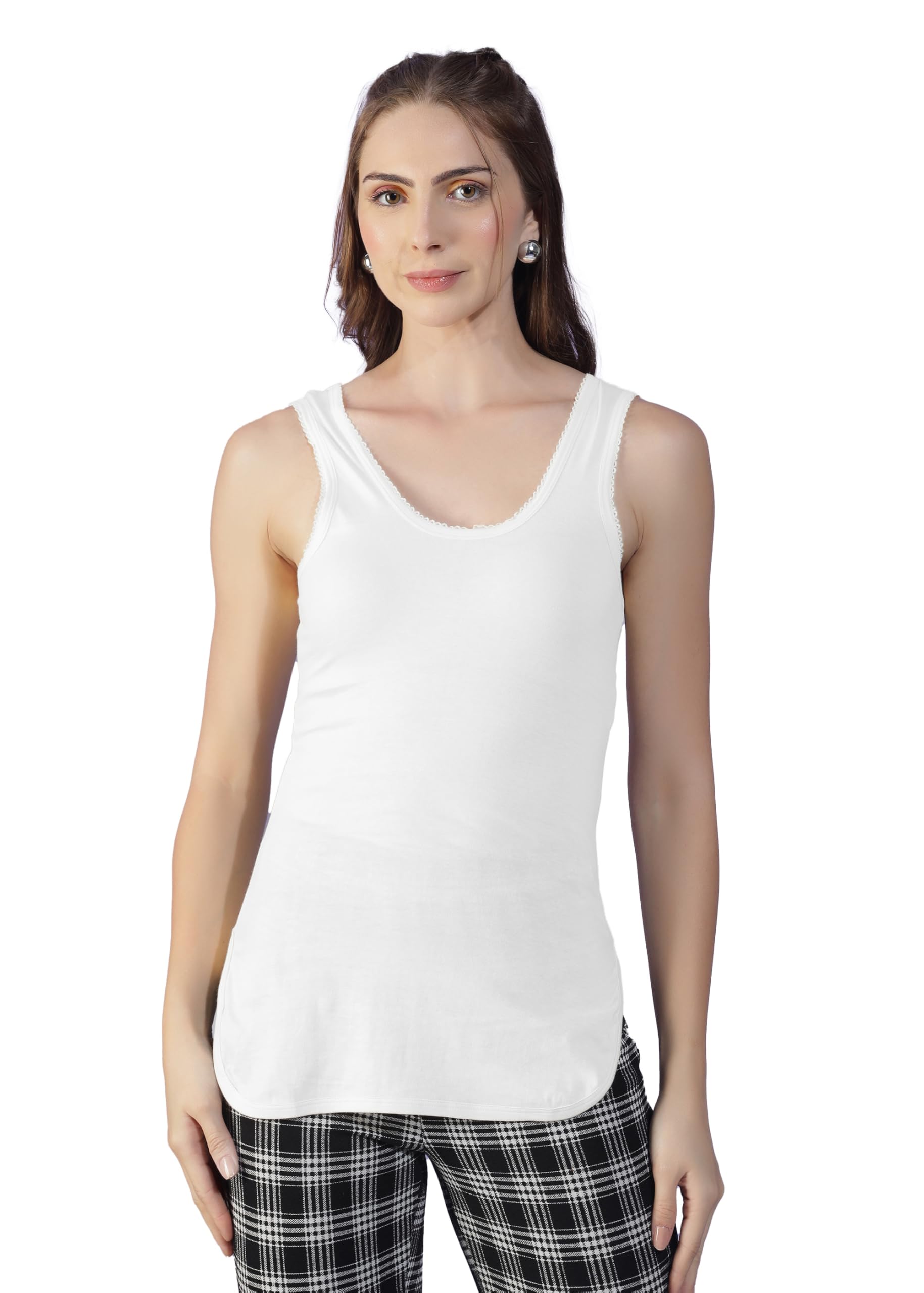 dollar Women's Solid Slim Fit Cami Shirt-picture-20
