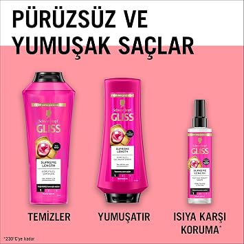 Gliss Schwarzkopf Supreme Length Conditioner 360 Ml 1 Pack