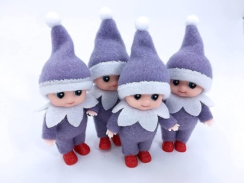 Miniatura 7 de Muñeca elfo de Navidad en mono morado