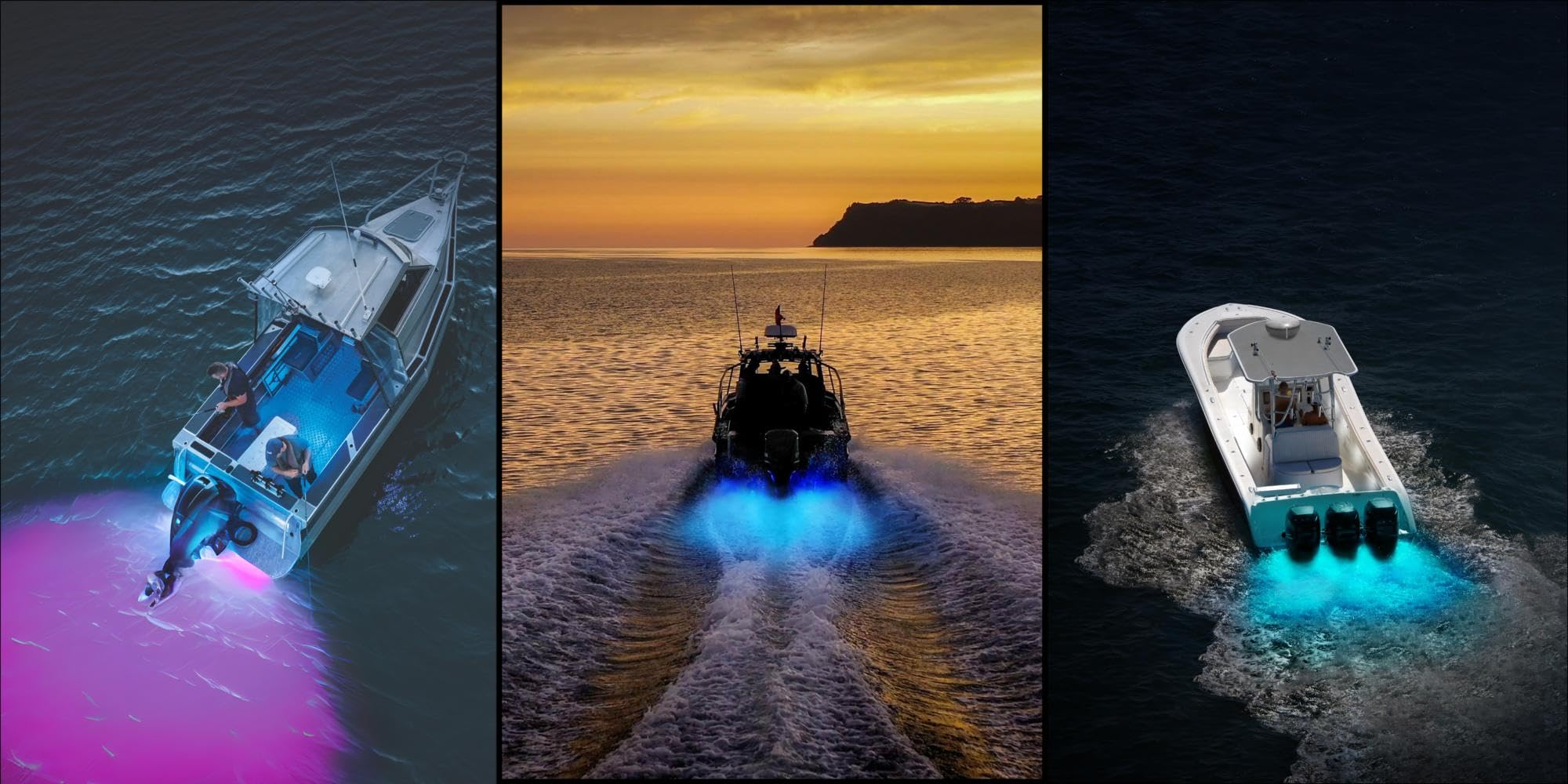 Hella Marine Unterwasserlicht Apelo A1 Kunststoffgehäuse 1800 Lumen Blau - Weiß - Anthrazitfarbene Linse 2LT 016 145-001