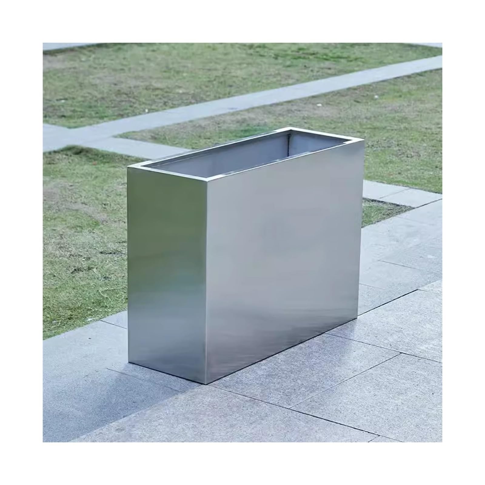 Ljhfg63kuyt One Color Outdoor Planter Box Flower Box Street Pot Sales Department Rectangular