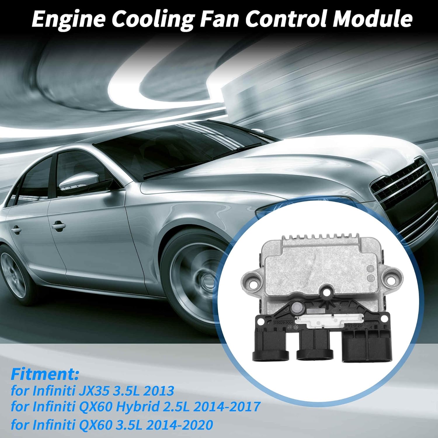 No.214933JA0E Engine Cooling Fan Control Module Controller Resistor for Infiniti JX35 3.5L 2013 for Infiniti QX60 Hybrid 2.5L 2014-2017 1 Pc