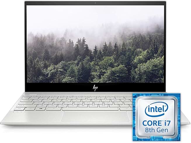 HP ENVY 13-aq0044nr 13.3” 4K Touch Thin Laptop with 8th Gen Core i7, 16GB RAM, 512GB SSD