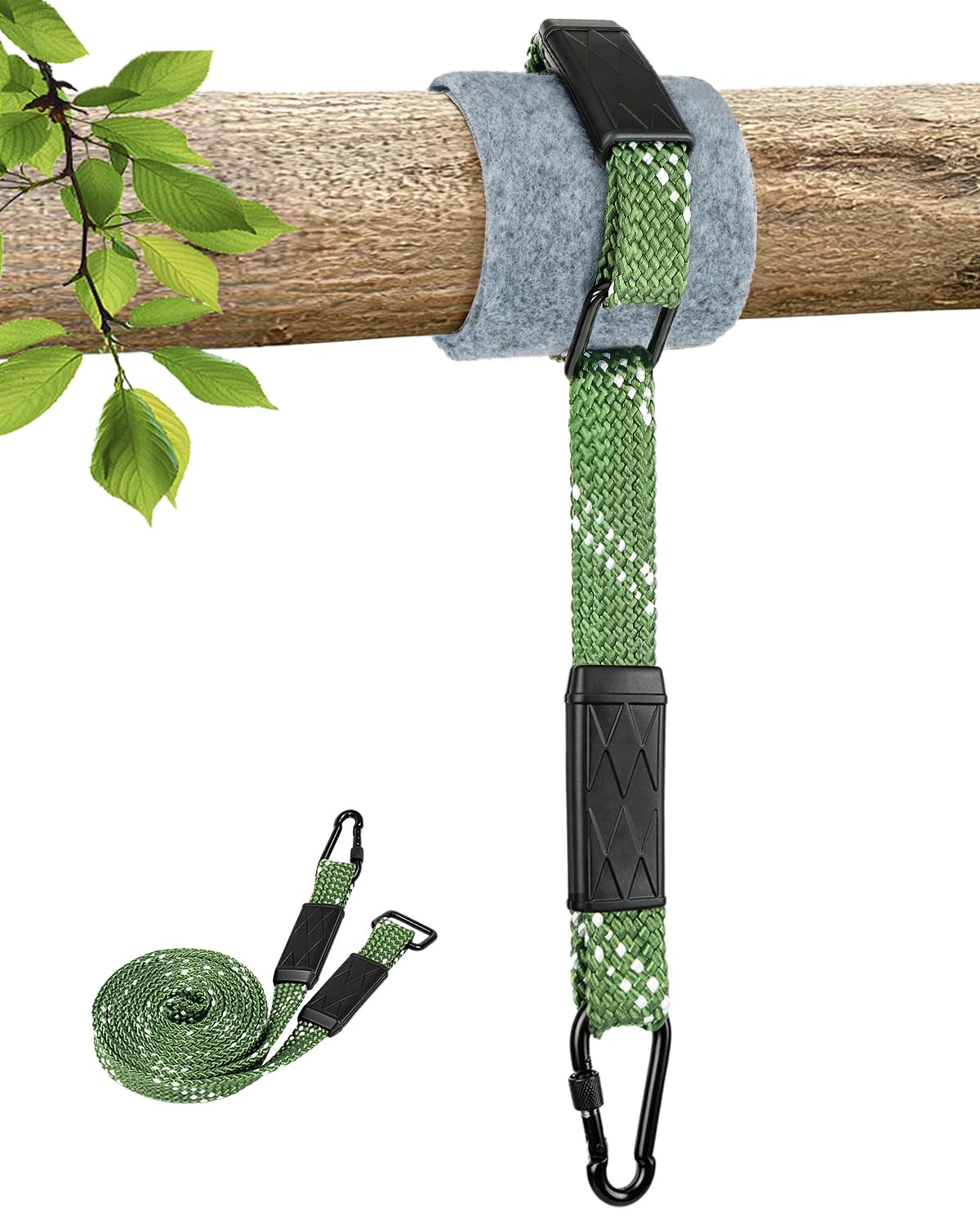 Tree Swing Straps Hanging Kit with Spring hook, 152cm Hammock Straps