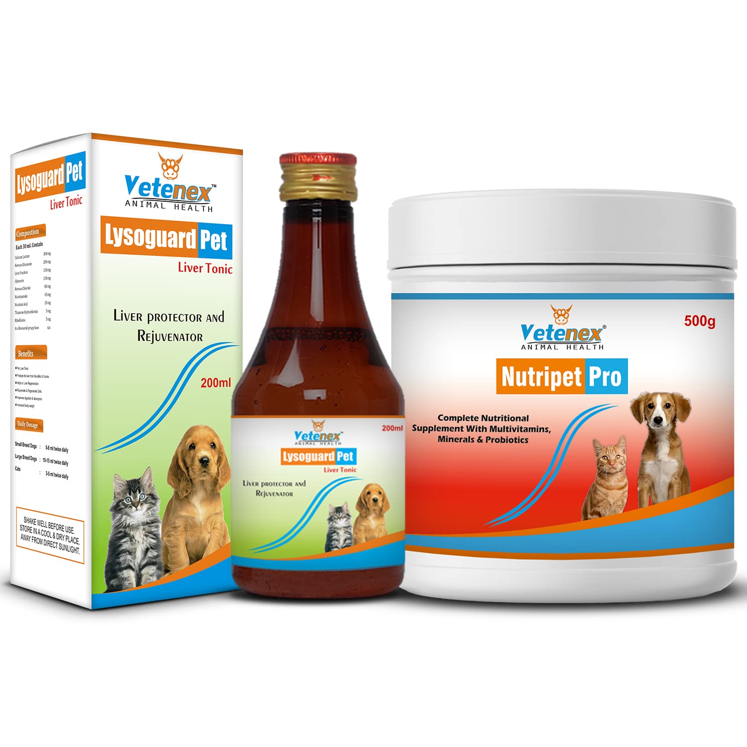 VETENEX Liver Tonic & Growth Booster Supplement, Immunity & Weight Gain for Dogs, Puppy and Cats - Pack of 2 (B0C6KC1SV6) Amazon Price History, Amazon Price Tracker