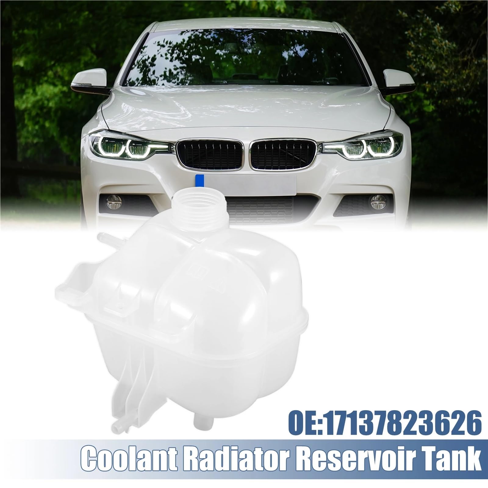 Depósito de expansión de refrigerante para coche 17137823626, compatible con Mini Cooper (2007-2015) Countryman (2011-2017) Paceman. depósito de tanque de expansión