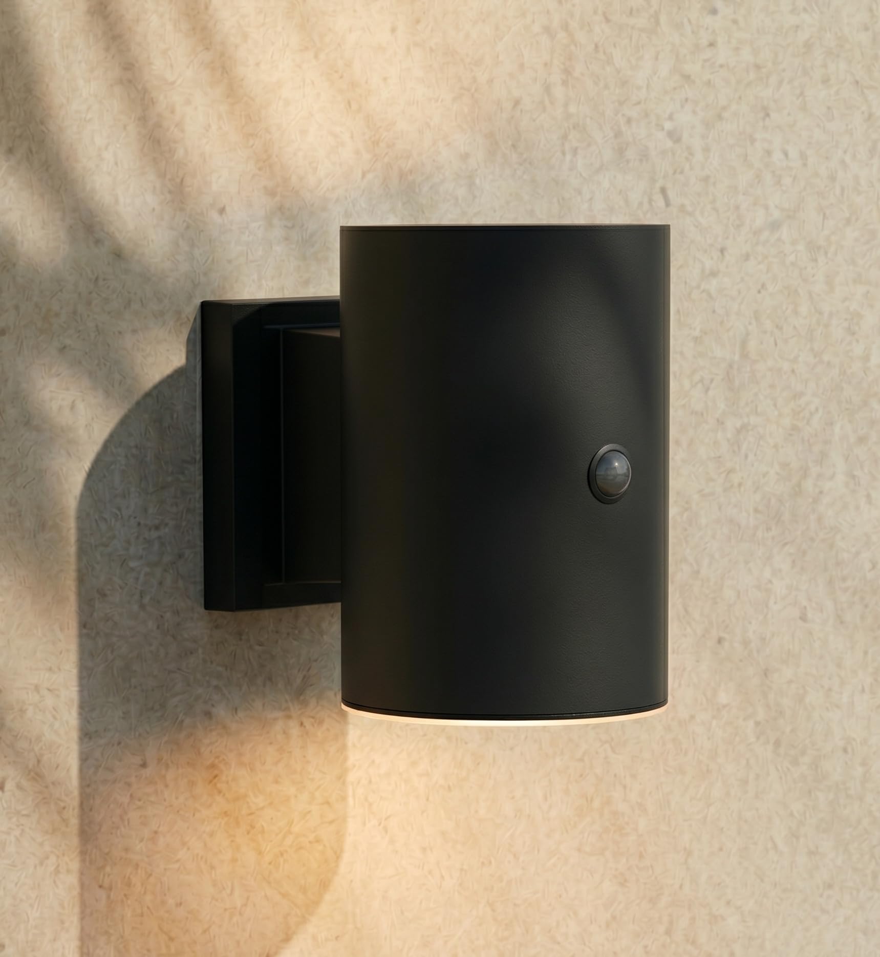 ZOLUNA Willem Solarlampen Für Außen Mit Bewegungsmelder, 3000K, IP54 Wasserdicht, LED Solarleuchten Für Aussen, Solarlampen Für Außen Wand, Solar Wandleuchte Aussen, Ø10,8xH15cm, Rund