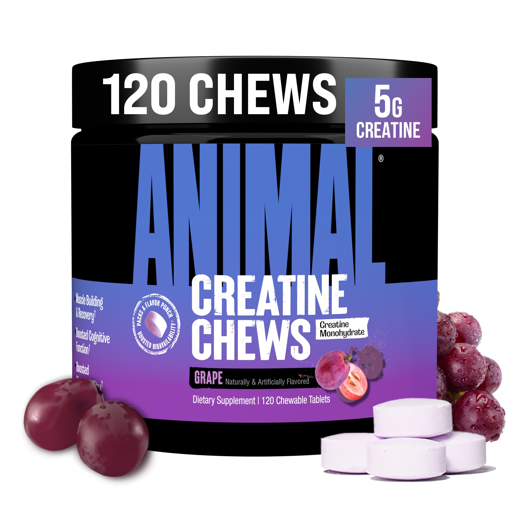 Creatine Performance Chews Grape 120 chewables