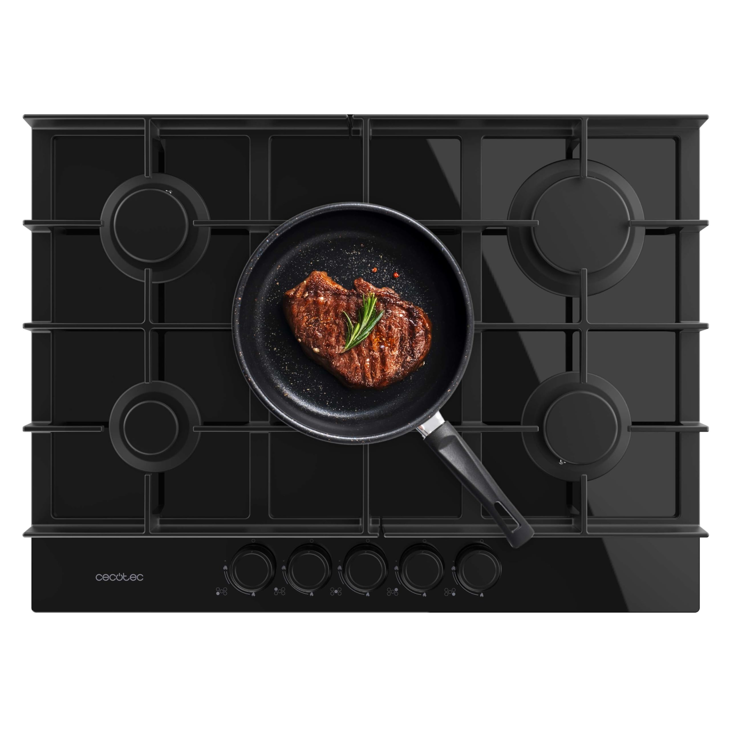 Cecotec Bolero Squad G 3400S Stainless Steel 3 Burner Gas Hob 6.2kW, Cast Iron Grills, WOK Triple Crown Burner, Electronic Ignition, Valve Safety, Gas Accessory — view 19