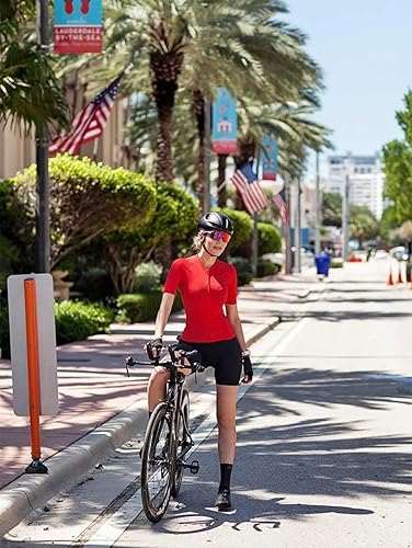 Miniatura 3 de baleaf Pantalones cortos para ciclismo con acolchado 4D para mujer, ropa interior de gel para ciclismo, bolsillos