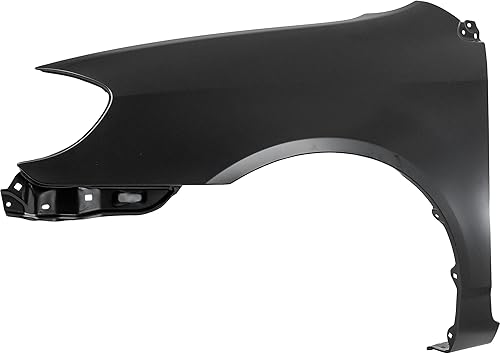 Miniatura 2 de Evan Fischer Guardabarros delantero compatible con 2003-2008 Toyota Corolla imprimó acero para modelos CE/LE lado del conductor