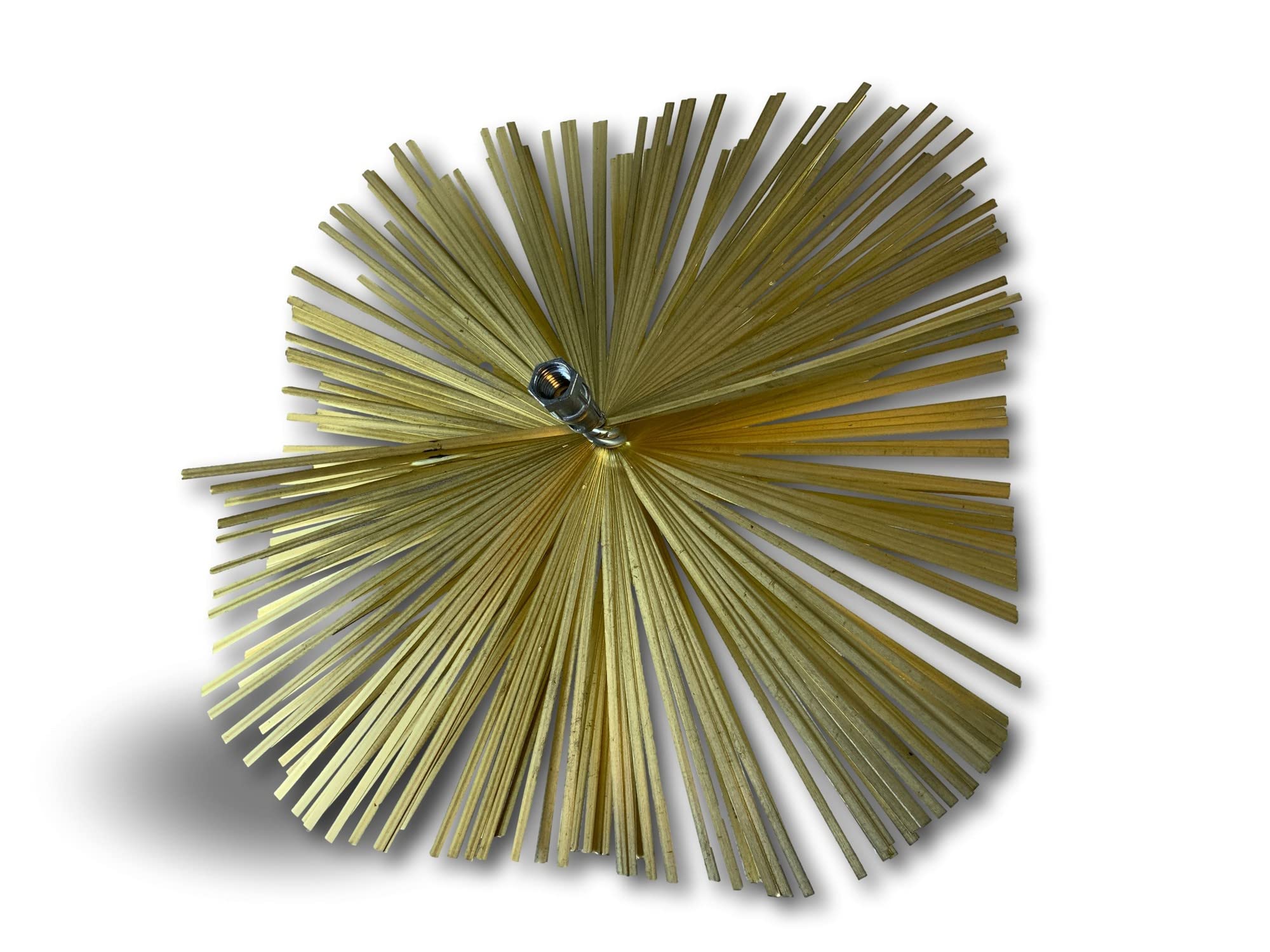 Cepillo de Acero Plano Cuadrado | 300 x 300 mm | Conector de Acero roscado M12*1,75 mm | Limpieza de conductos no revestidos | Chimeneas, calderas, Estufas, tuberías | Kibros 4EC30
