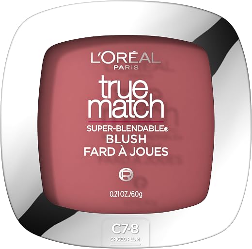 L'Oréal Paris True Match Super-Blendable Blush, Spiced Plum, 0.21 oz.