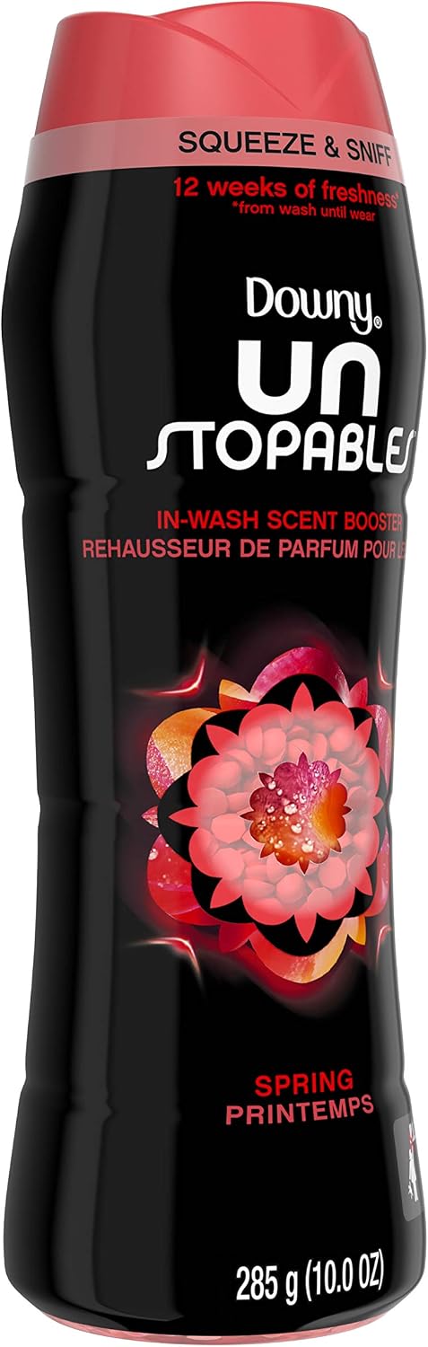 Downy Unstopables in-Wash Scent Booster Beads, Spring, 10 oz (Packaging May Vary)