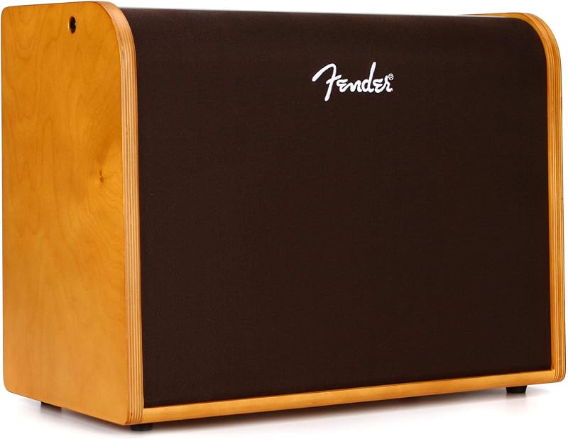 Amplificador de guitarra acústica de 100 W con parlante Bluetooth, rubio natural | parlante de rango completo de 8 pulgadas, 14 pulgadas de alto x 18,5 de ancho x 9,25 de profundidad, madera, rubio natural, 100 vatios