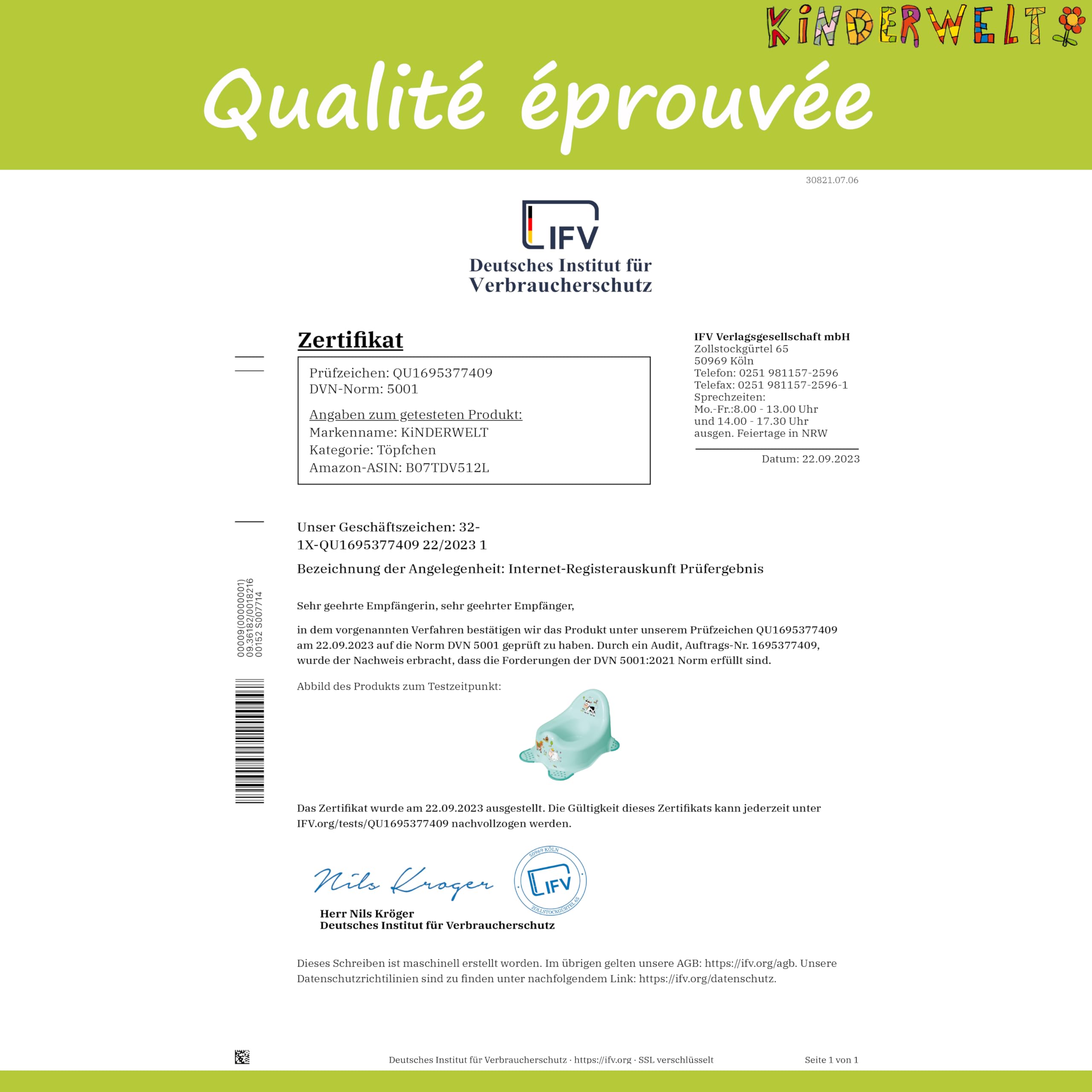KiNDERWELT Pot de qualité supérieure pour enfants et bébés, design Disney Cars en gris, pour les tout-petits à partir de 18 mois, dossier haut, antidérapant et sans BPA