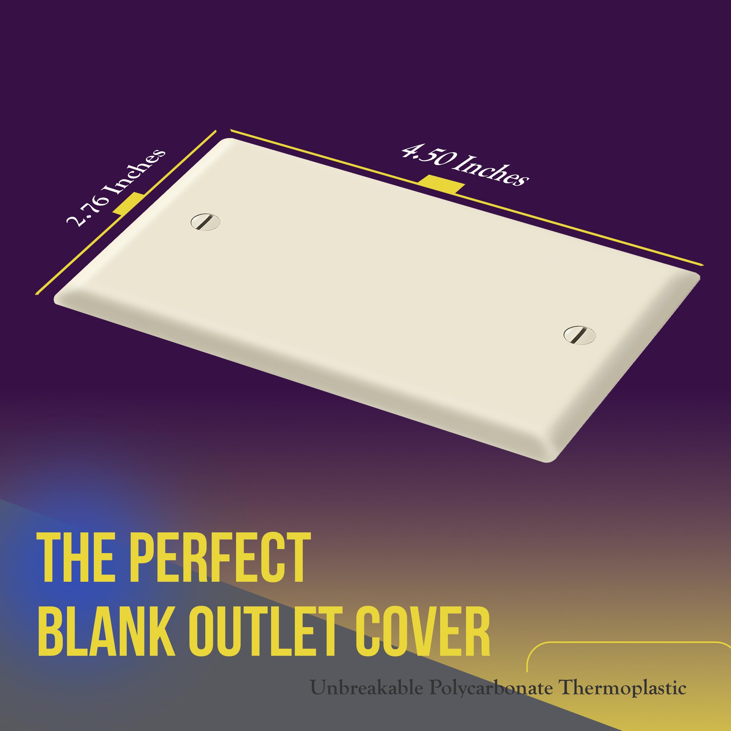 ENERLITES Blank Device 8801-BK-10PCS Lot De 10 Plaques