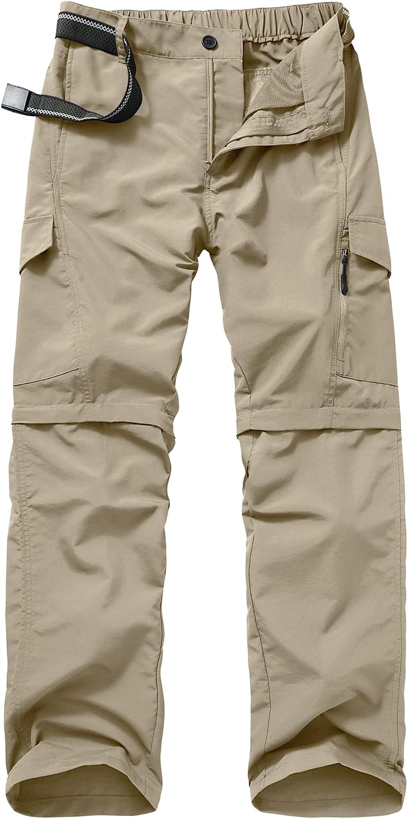 Mens Hiking Pants Convertible Quick Dry Zip Off UPF Lightweight Fishing Travel Camping Safari Pants