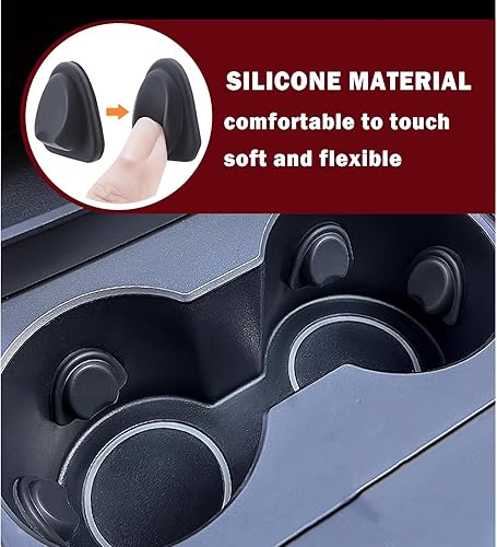 Miniatura 3 de Soporte para tazas de automóvil mejorado 2025, inserto de silicona antideslizante para estabilizar vasos de agua de automóvil, almohadilla