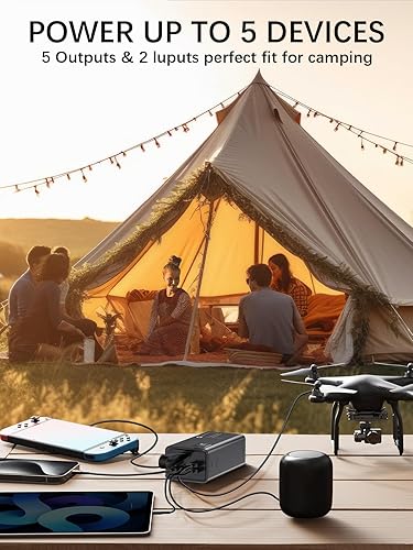 Miniatura 5 de Cargador portátil Power Bank, PD 30 W y QC 3.0, batería de carga rápida, 70000 mAh Powerbank 5 salidas 2 entradas compatibles con iPhone