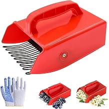 Chamomile Harvester,Outdoor Chamomile Picking Tool with Metallic Comb,Plastic Blueberry Picker Scoop,Chamomile Flower Harvester,Non-Slip Garden Harvest Tool for Berries,Chamomiles,Cherries 1pcs
