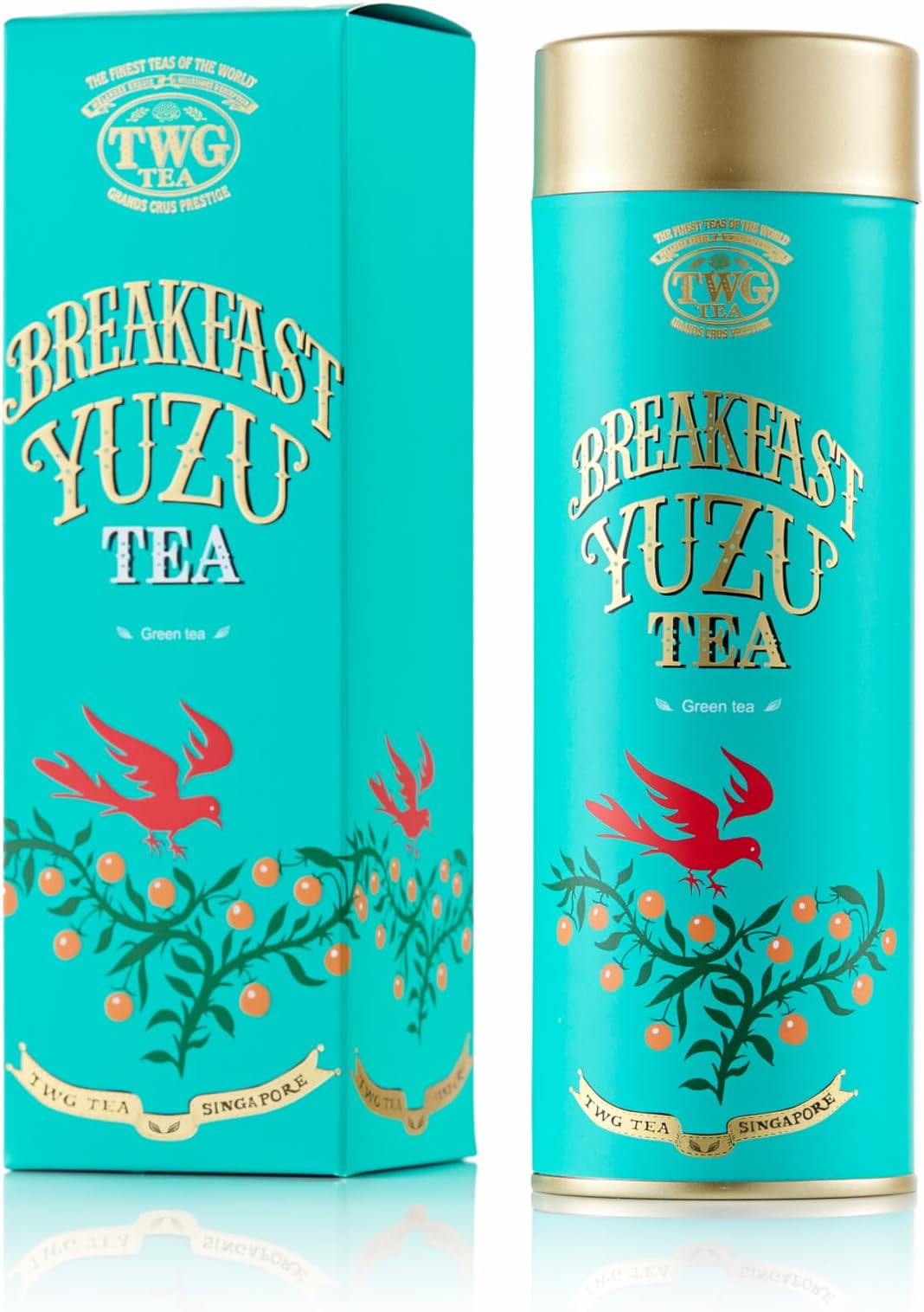 TWG Tea | Breakfast Yuzu Tea | Loose Leaf GreenTea | Yuzu | Haute Couture Tin, 100g | Gift Set