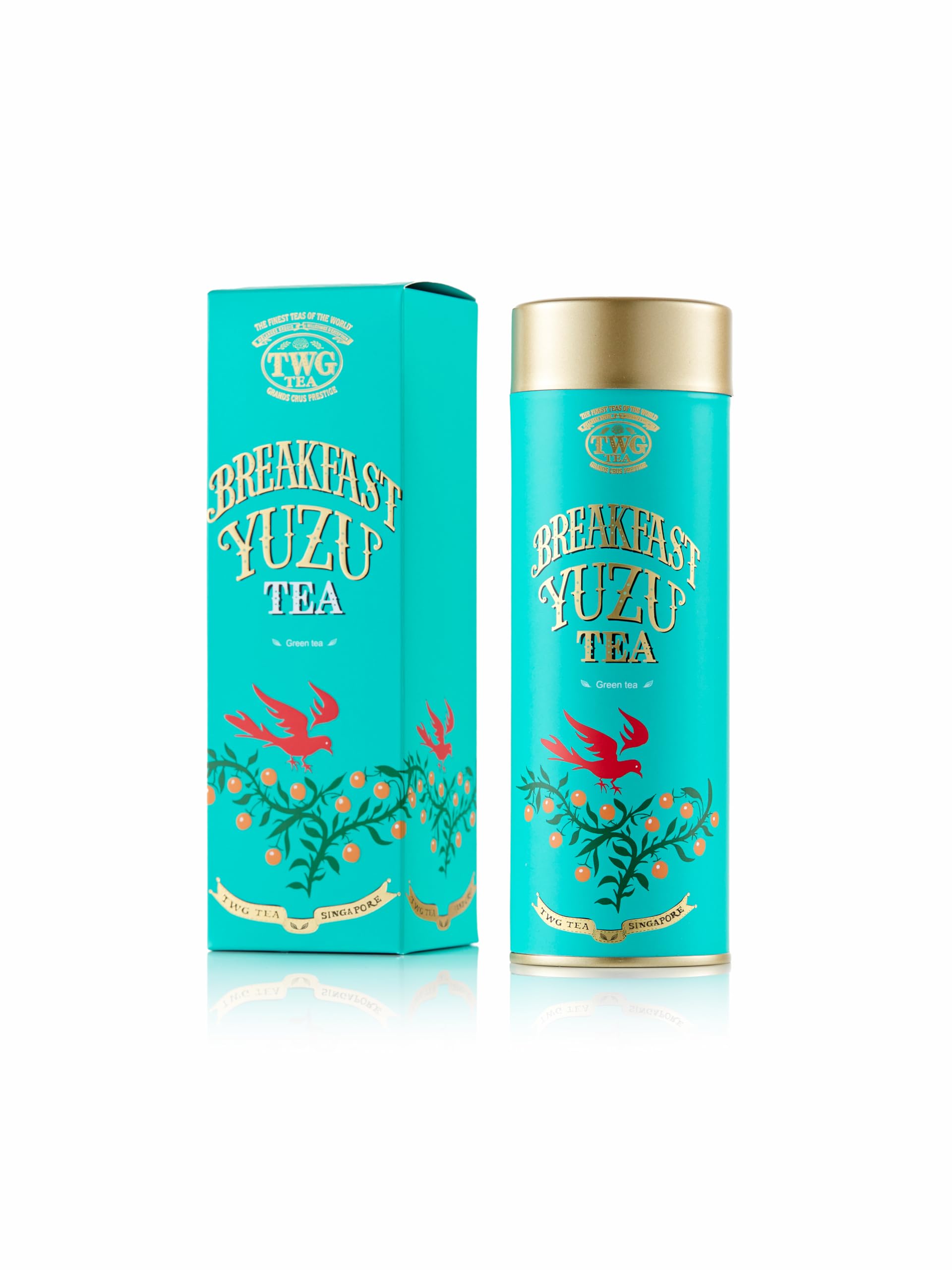 TWG Tea | Breakfast Yuzu Tea | Loose Leaf GreenTea | Yuzu | Haute Couture Tin, 100g | Gift Set
