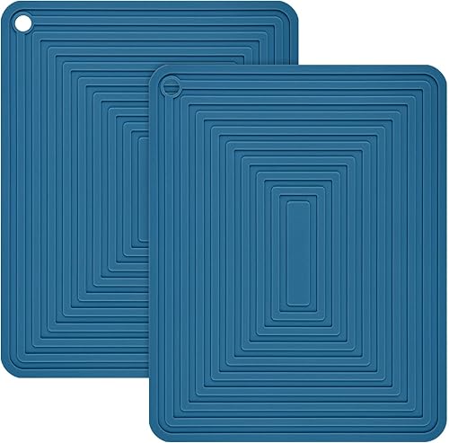 Viwehots Salvamanteles de silicona para platos calientes, ollas y sartenes, almohadillas calientes flexibles para cocina, alfombrillas