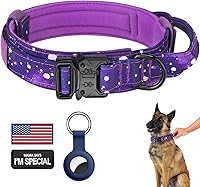 Vista 32 de DAGANXI - Collar táctico para perro, collar ajustable de nailon para adiestramiento con asa de control y hebilla, para perros medianos y grandes