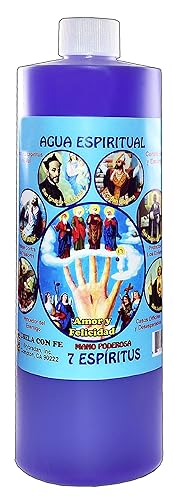 Mistic 1 Botella 7 Licores de Agua Espiritual, 7 ESPIRITUS AGUA ESPIRITUAL 16 OZ. - Magick Pagan
