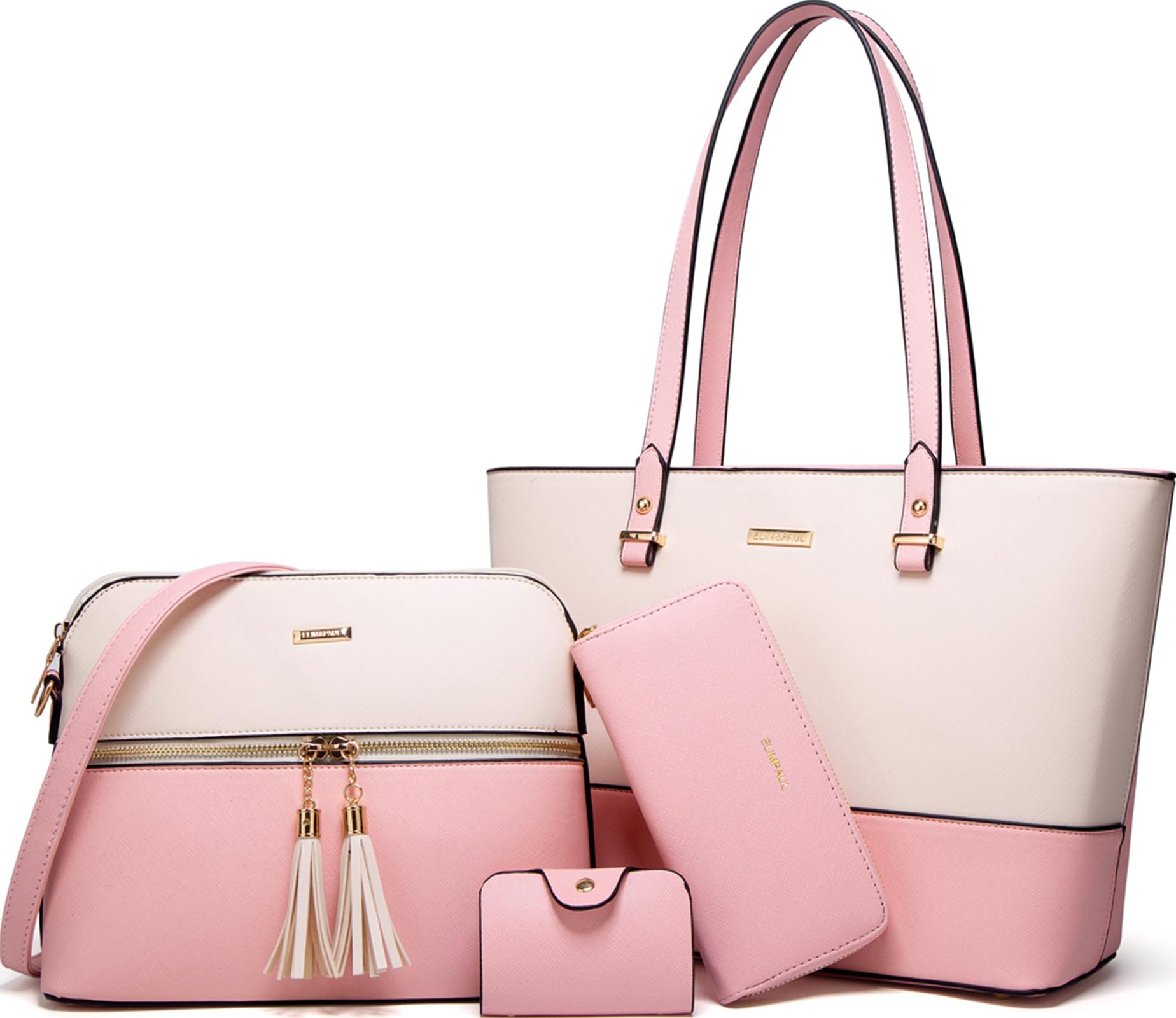 Women Fashion Handbags Tote Bag Shoulder Bags Top Handle Satchel Purse Set