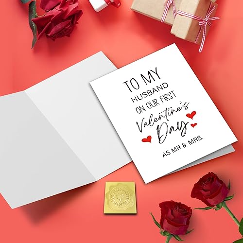 Miniatura 3 de GYYsweetus Tarjeta de primer día de San Valentín para marido, tarjeta de primer día de San Valentín para tu marido, divertido regalo del día de San